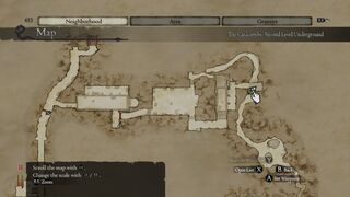Possible carving chest location on the second floor of the Catacombs