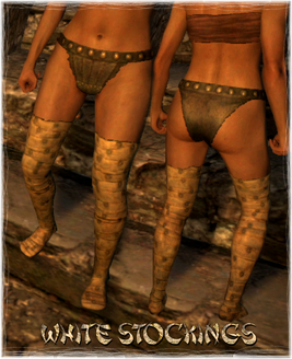 Armour Legs White Stockings