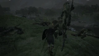 The second slash strikes foes behind