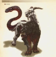 Concept art of Gorechimera from Dragon's Dogma artbook