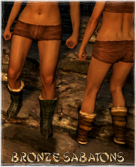 Armour Legs Bronze Sabatons