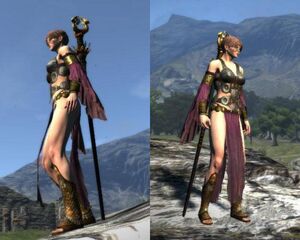 Bersekin Set with Tiger Bangles and Dragonpulse Circlet