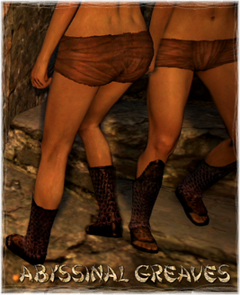 Armour Legs Abyssinal Greaves