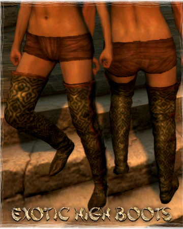exotic high boots
