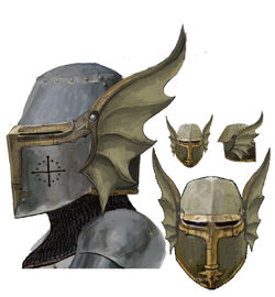 Dragon Knight S Helm Dragon S Dogma Wiki Fandom - roblox winged dragon helm matching armor