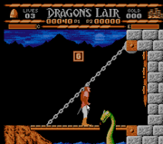 Dragon's Lair on the Nintendo Entertainment System, one of the more infamous ports in the Dragon's Lair series
