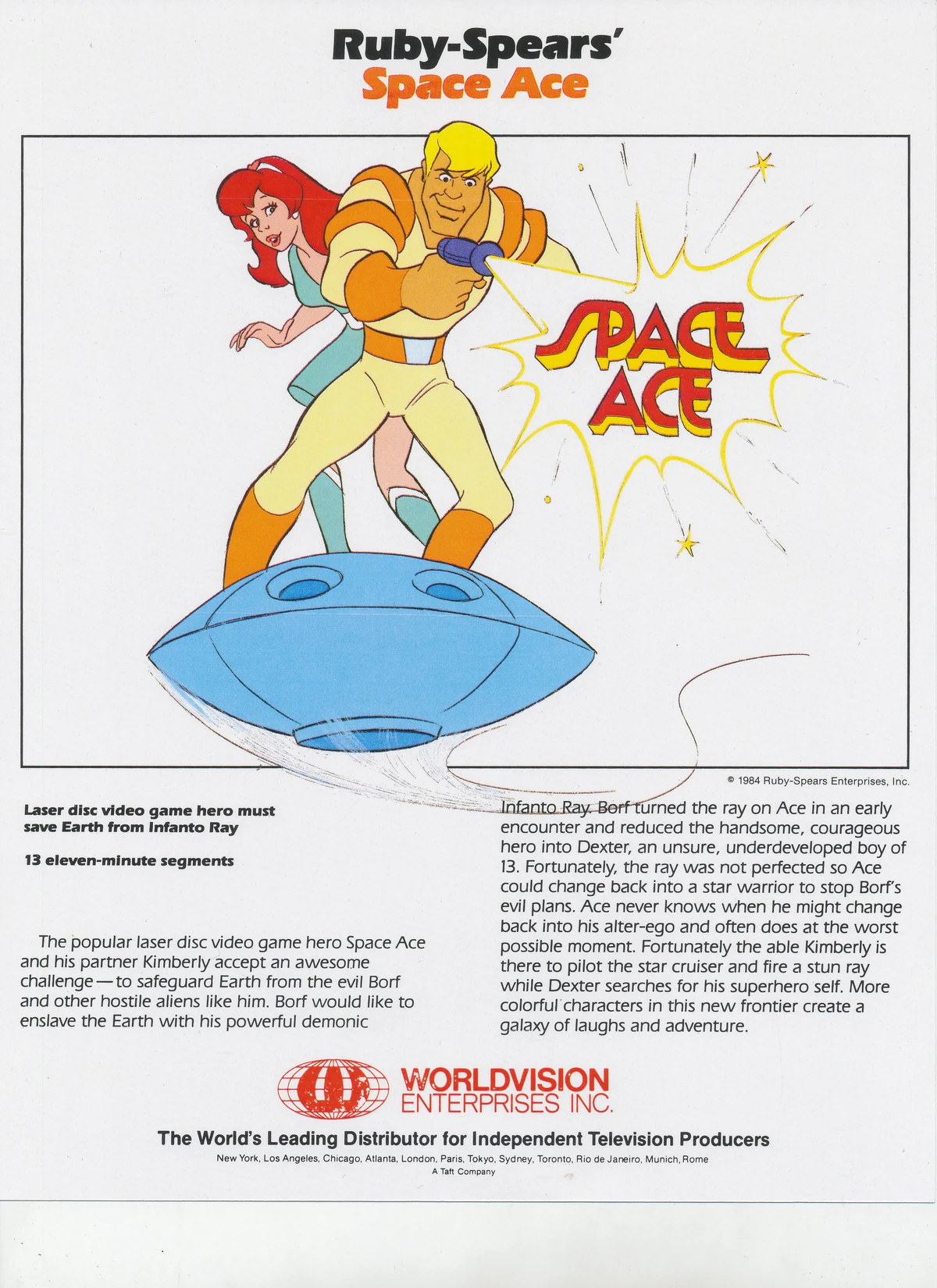 Space Ace (TV series) Dragon's Lair Wiki Fandom