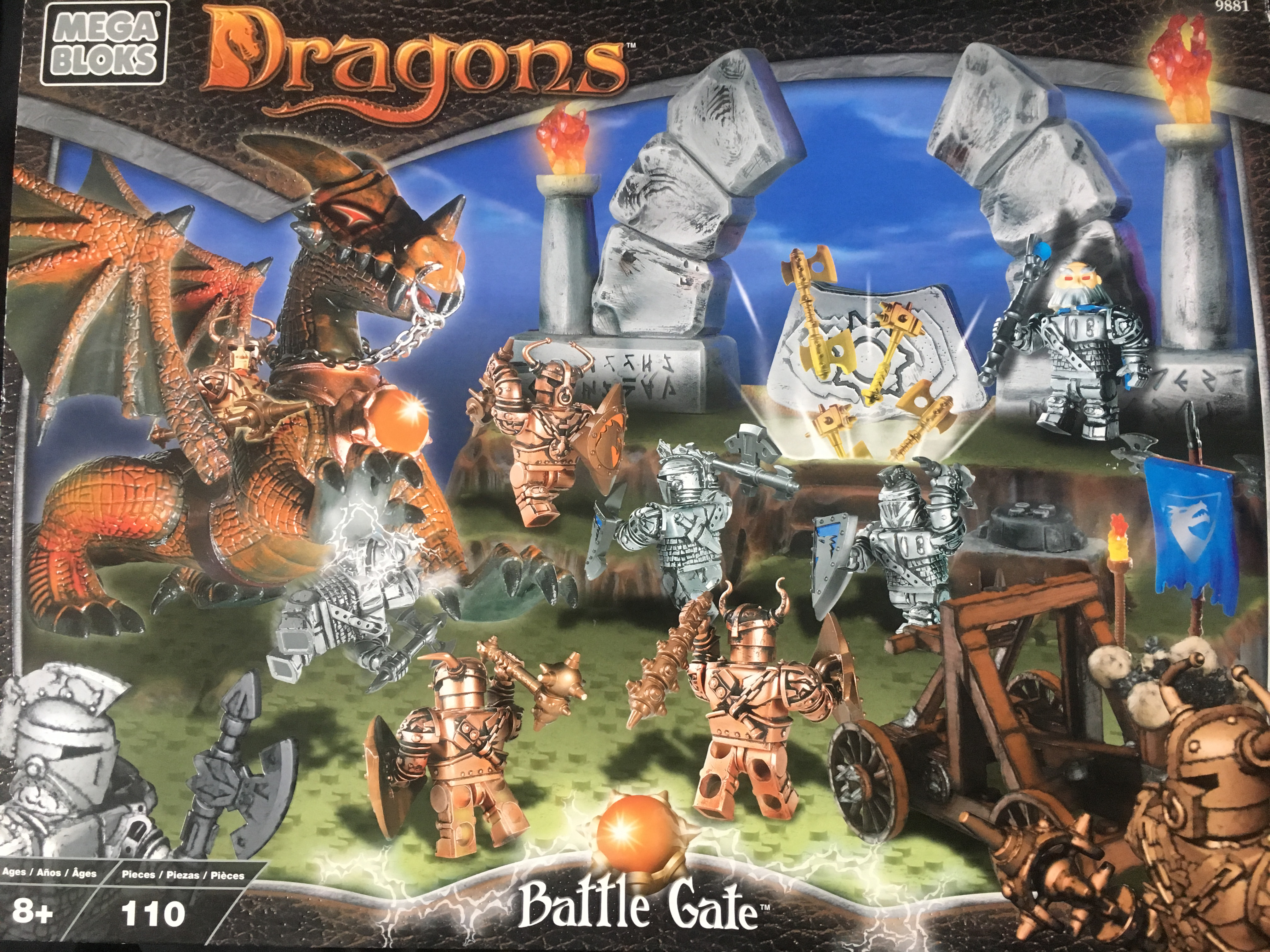 Mega Bloks Dragons 9881 Battle Gate 