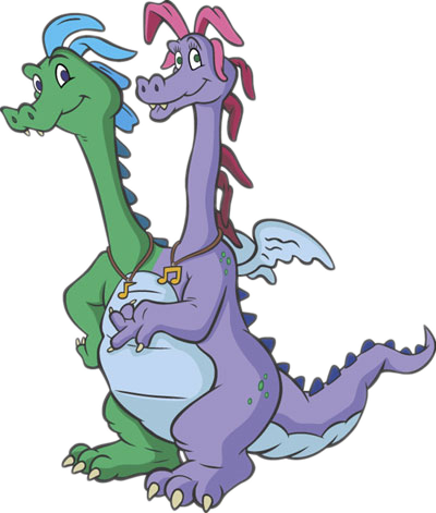 two headed dragon cartoon