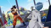 Trunks attacks Goku