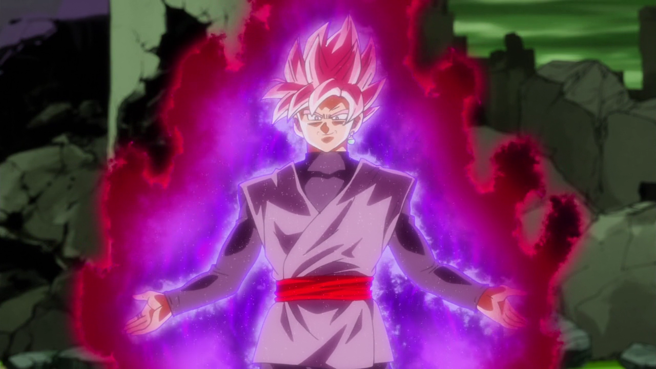 Is Super Saiyan God red or pink?