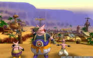 Male Majins in Dragon Ball Online; note the Pure Majin to the right