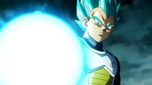 Vegeta using God Big Bang Attack