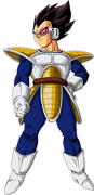 Vegeta in the Saiyan arc.