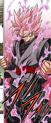 Black's Super Saiyan Rosé transformation.