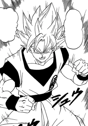 SonGokuMangaSuperSaiyanVsBeerus