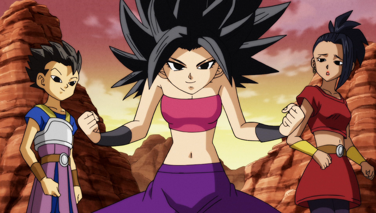 Saiyajins do universo 6 - Caulifla, Kyabe e Kale by PauloDbZ on