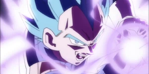 Vegeta Using God Galick Cannon