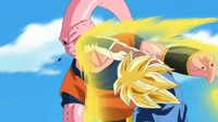 Super Vegetto vs Boo in the Dragon Ball Heroes Mission 5 trailer.