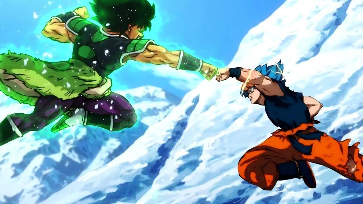 Goku Vs Broly DBS  Son goku, Dragões, Esferas do dragão