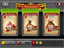 Bonus Gem Sale in Treasure section of Market (US Dollar) (Glitch)