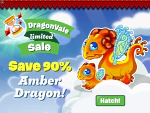 Amber Dragon Limited Sale In-Game Notification 2016