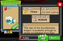 Thundersnow Dragon Market Deal