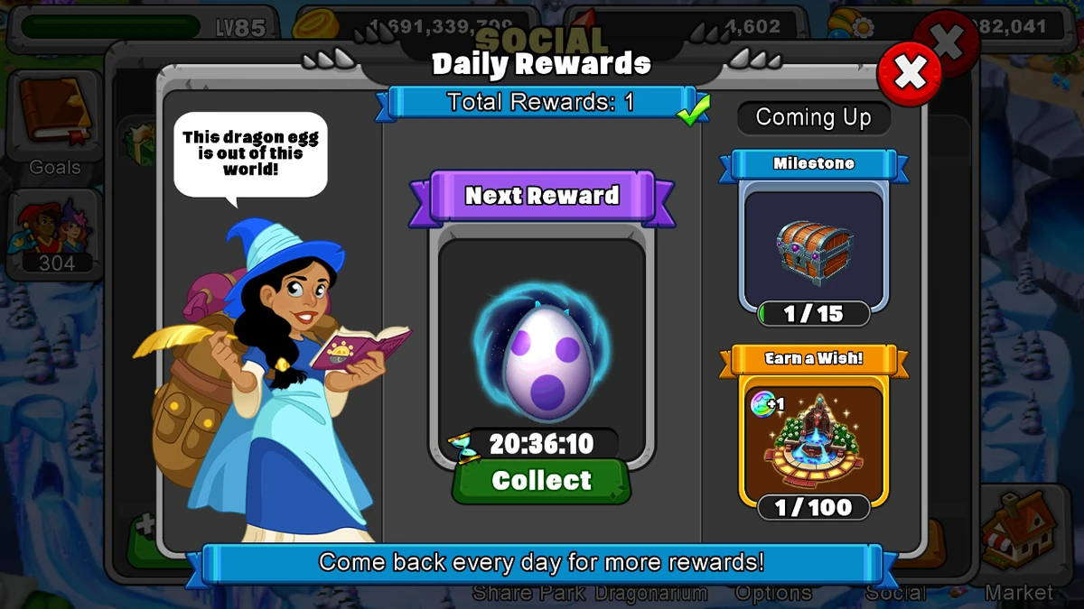 Daily Rewards DragonVale Wiki Fandom