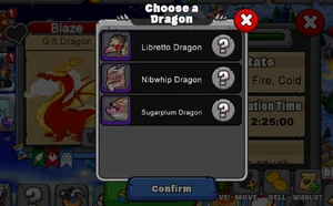 Gift Dragon Evolve Screen