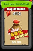 Bag of Gems Bonus Deal