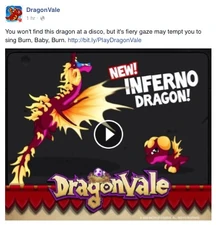 Inferno Dragon Facebook Message