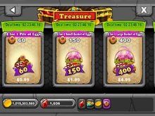 Magic Egg Discount in Treasure section of Market (US Dollar)