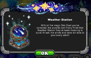 Weather Station Reward Message