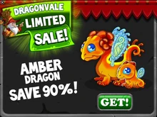 Amber Dragon Limited Sale In-Game Notification 2015