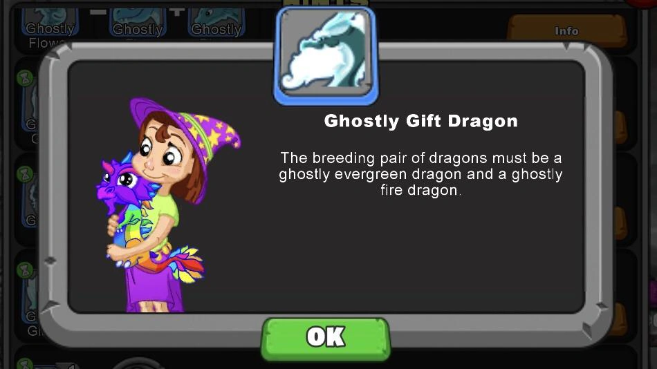 Ghostly Gift Dragon DragonVale Wiki Fandom