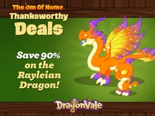 Rayleian Dragon Limited Sale Facebook Notification