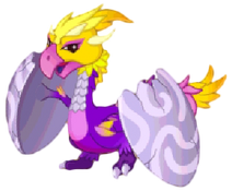 Maohi Region - 025 - DRISEON - O Pokemon Benevolência - TIPO: DRAGON HABILIDADE: Rough Skin HIDDEN: Mold Breaker HABITAT: Montanhas GÊNERO: 87,5% Machos / 12,5% Fêmeas EEVEE --> treinamento intelectual -->