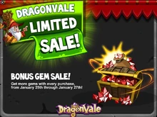 Bonus Gem Sale In-Game Notification 2015