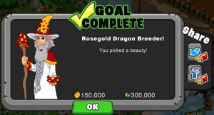 Rosegold Dragon Goal