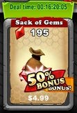 Sack of Gems Bonus Deal