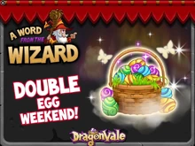 Double Epic Egg Weekend In-Game Notification