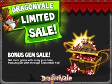 Bonus Gem Sale In-Game Notification 2014