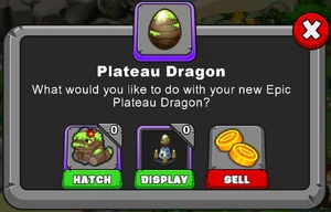 Plateau Dragon Hatch Menu