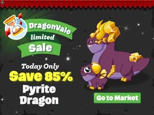 Pyrite Dragon Limited Sale In-Game Notification