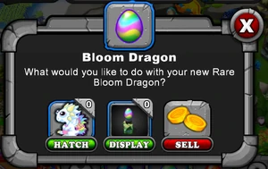 Bloom Dragon Hatch Menu