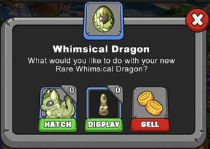 Whimsical Dragon Hatch Menu