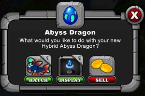 Abyss Dragon Hatch Menu