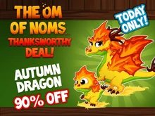 Autumn Dragon Limited Sale Facebook Notification 2015