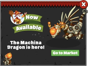 Machina Dragon In-Game Notification