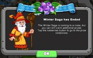 Winter Saga Event Ended Notification